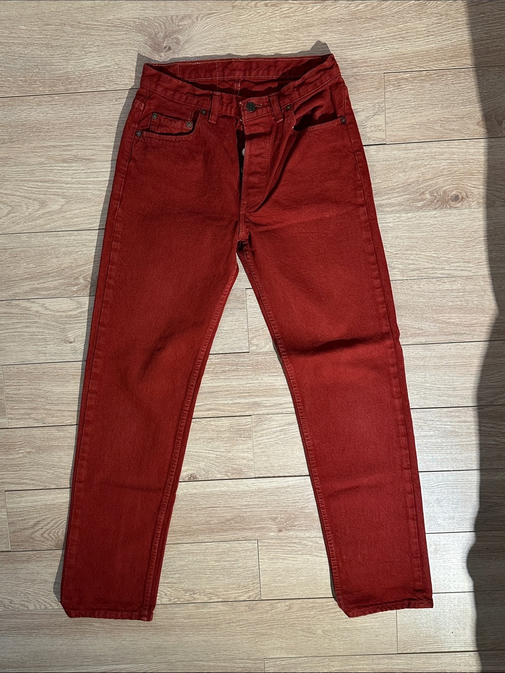 Levi's Women's Slim Straight Jeans — Brick Red